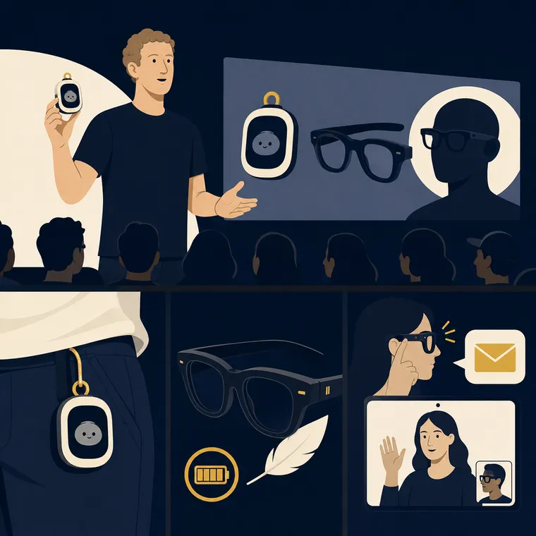 Meta Lança Pingente Muse Charm e Óculos sem Câmera no Connect 2026